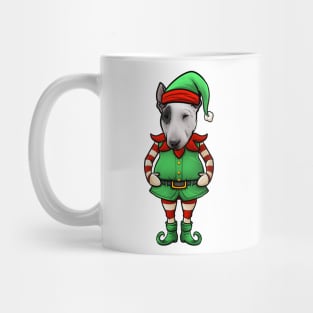 Bull Terrier Christmas Elf Mug